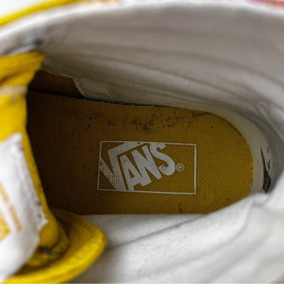 Vans Sk8-Hi Tapered Psychedelic Resort Passion yellow floral High-Top Sneakers - Picture 4 of 11